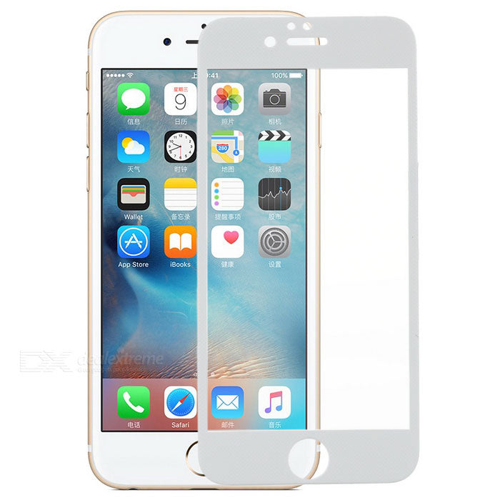 Cristal 9D para iPhone SE, 8, 7, 6s y 6 blanco Cristal 9D para iPhone SE, 8, 7, 6s y 6 blanco